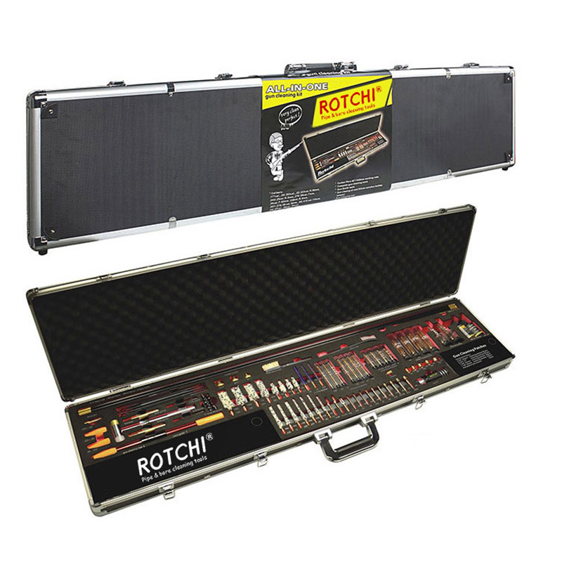 Kit de nettoyage pour pistolet tout-en-un avec boîtier en aluminium de luxe
