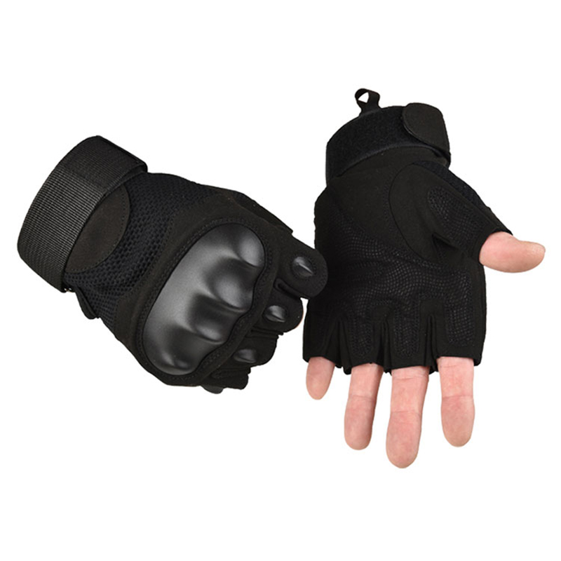 Gants demi-doigts sans doigts pour moto, vélo, militaires, tactiques de l'armée, pour la chasse à la main