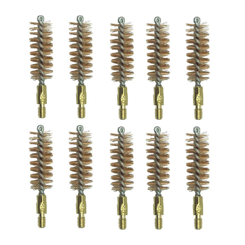 Brosses de nettoyage de pistolet à fils de bronze pour le nettoyage de l'alésage
