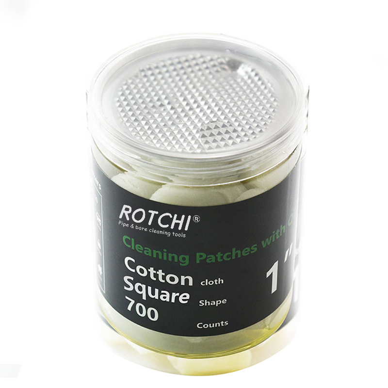 Patchs de nettoyage pour pistolet saturés d'huile de coton