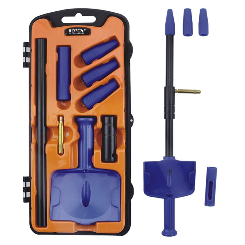 Guide d'alésage de nettoyage de pistolet avec guide de patch d'huile 3 adaptateurs
