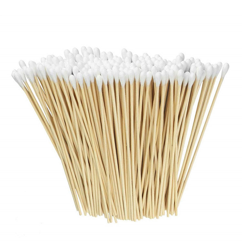 Coton-tige de nettoyage pour pistolet, tige de bambou solide