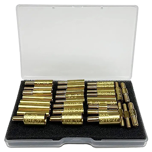 Adaptateurs de raccord de tige de nettoyage de pistolet, paquet de 30 pièces 5-40 8-32 10-32 5/16-27 M3 M4 M5, filetage dans connecteur de tige mâle et femelle