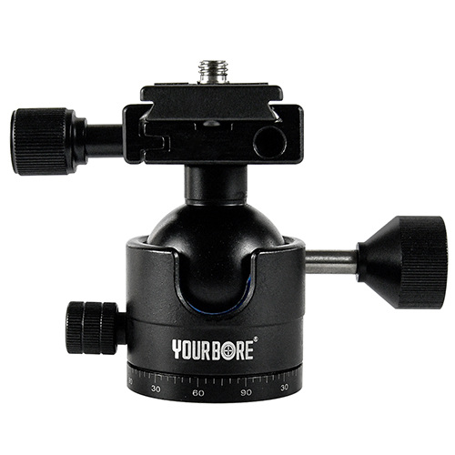 Support de trépied de tir à Double mâchoire fermée, avec trous de vis pour Rail de guidage Arca Swiss, support à tête sphérique pour trépied