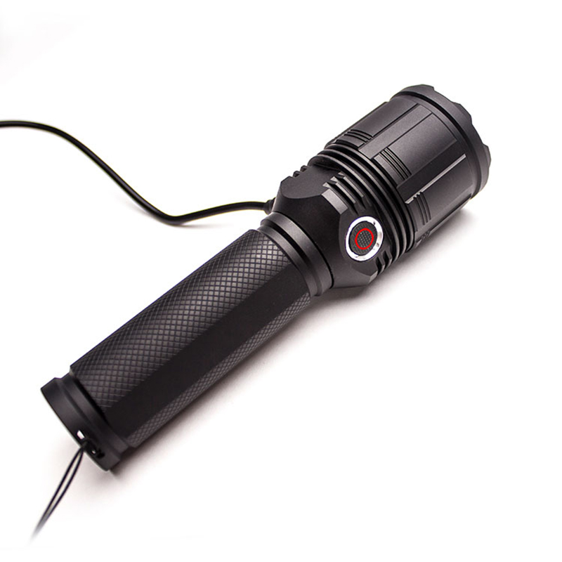 Lampe de poche rechargeable portative d'alliage d'aluminium 1500 lumens Xhp50 mené