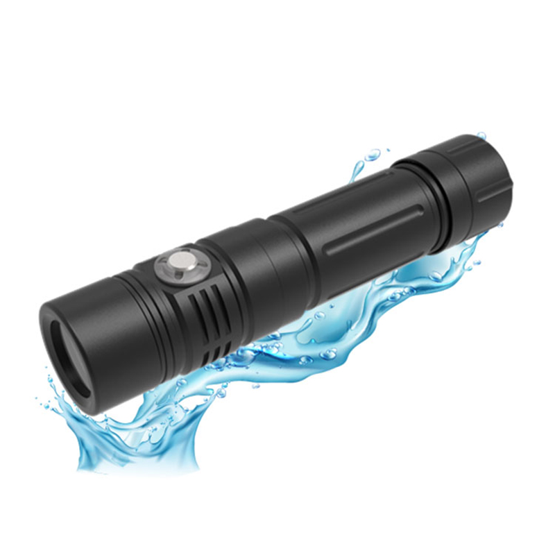 Lampe de poche de plongée professionnelle à LED IPX8 SST40