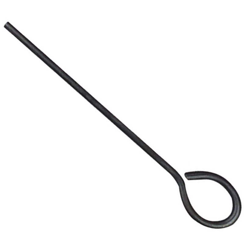 Tige de nettoyage pour pistolet en acier avec poignée annulaire pour arme de poing