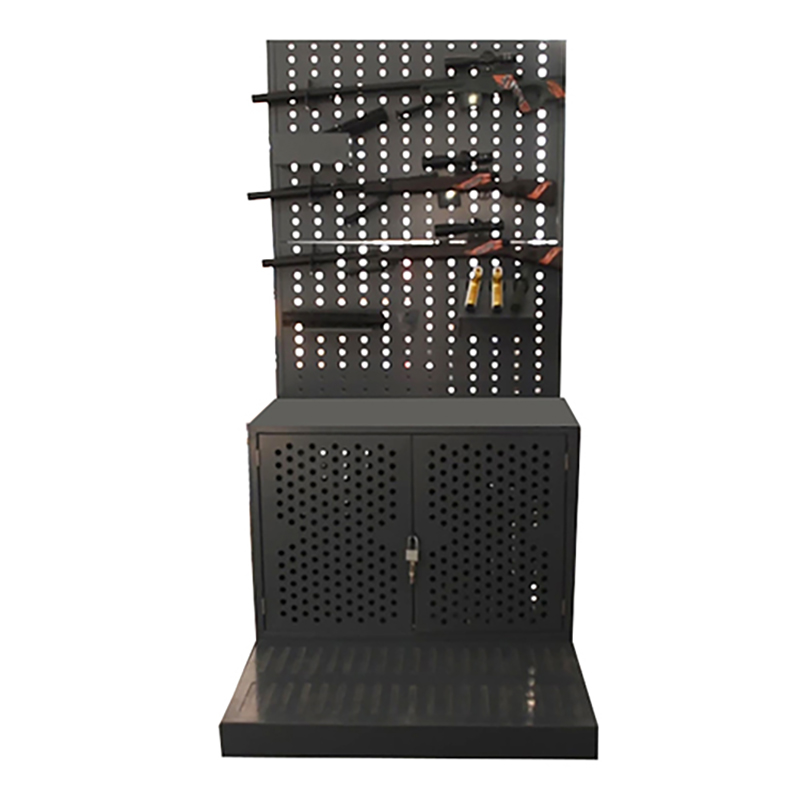 Armoire de rangement pour présentoir pour armes tactiques en acier