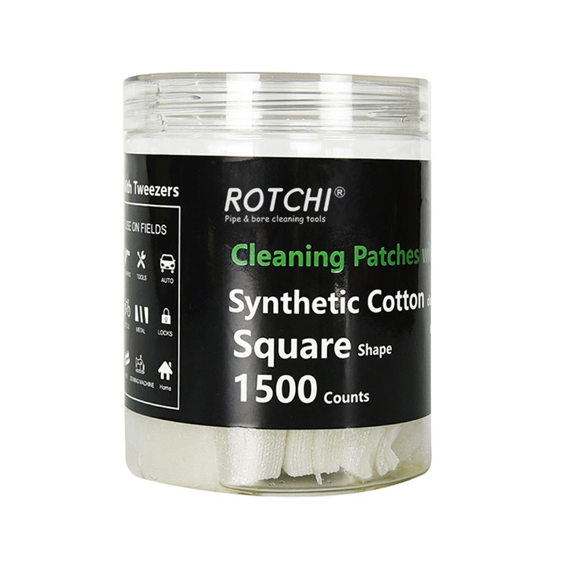 Patchs de nettoyage pour pistolet saturés d'huile de coton synthétique