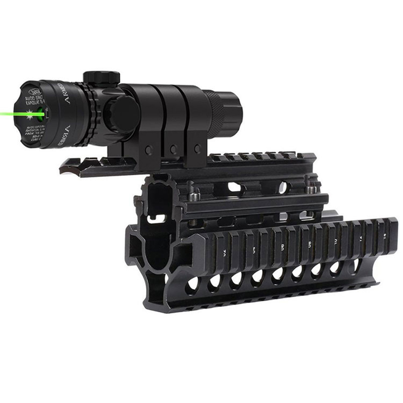 Fusil de tir tactique de chasse en plein air, pistolet Glock Picatinny, montage sur Rail, point vert, portée laser pour pistolet
